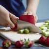 232189 1 detsky nuz le petit chef 10 cm cervena s chranicem prstu opinel