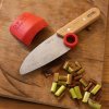 232189 3 detsky nuz le petit chef 10 cm cervena s chranicem prstu opinel