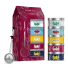 233132 darkova sada caju iconics teas 5 x 20 g plechovka infuzer kusmi tea