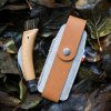 232330 2 ochranne pouzdro na nuz outdoor l hneda recyklovana kuze opinel