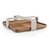 233267 2 drzak na ubrousky nordic kitchen 19 x 5 cm piskova plast bambus eva trio