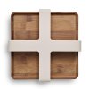 233267 3 drzak na ubrousky nordic kitchen 19 x 5 cm piskova plast bambus eva trio